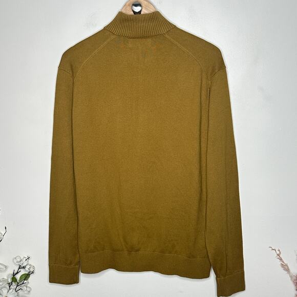EVERLANE The No-Sweat Full Zip Sweater Tapenade Tan Sz M {RR44} - Picture 4 of 6